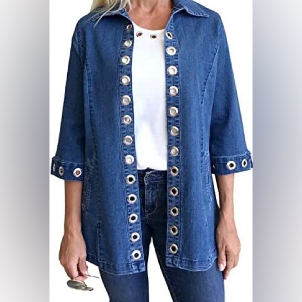 Tia Design Denim Jacket/ not blouse